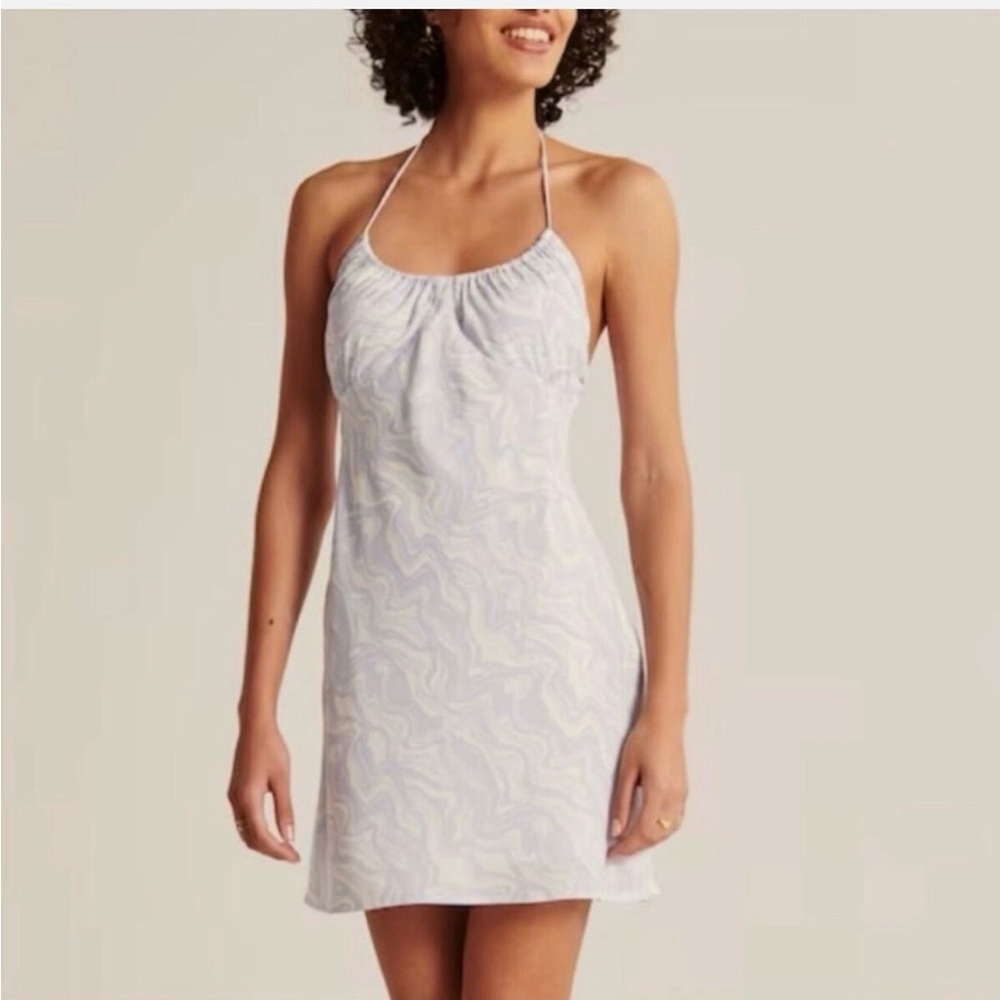 Abercrombie & Fitch Blue Swirl Dress